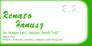 renato hanusz business card